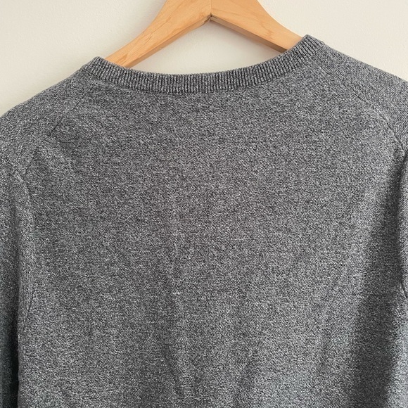 Red Ale By Alesbury Men’s Sweater Long Sleeve Gray‎ Medium V Neck 100% Cotton - Picture 7 of 7